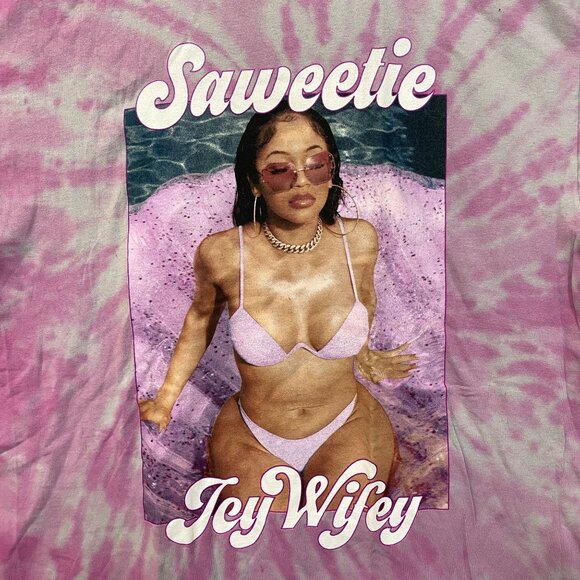 Saweetie Icy Wifey ICY GRL High Maintenance Rap Tie Dye XL - Picture 2 of 4